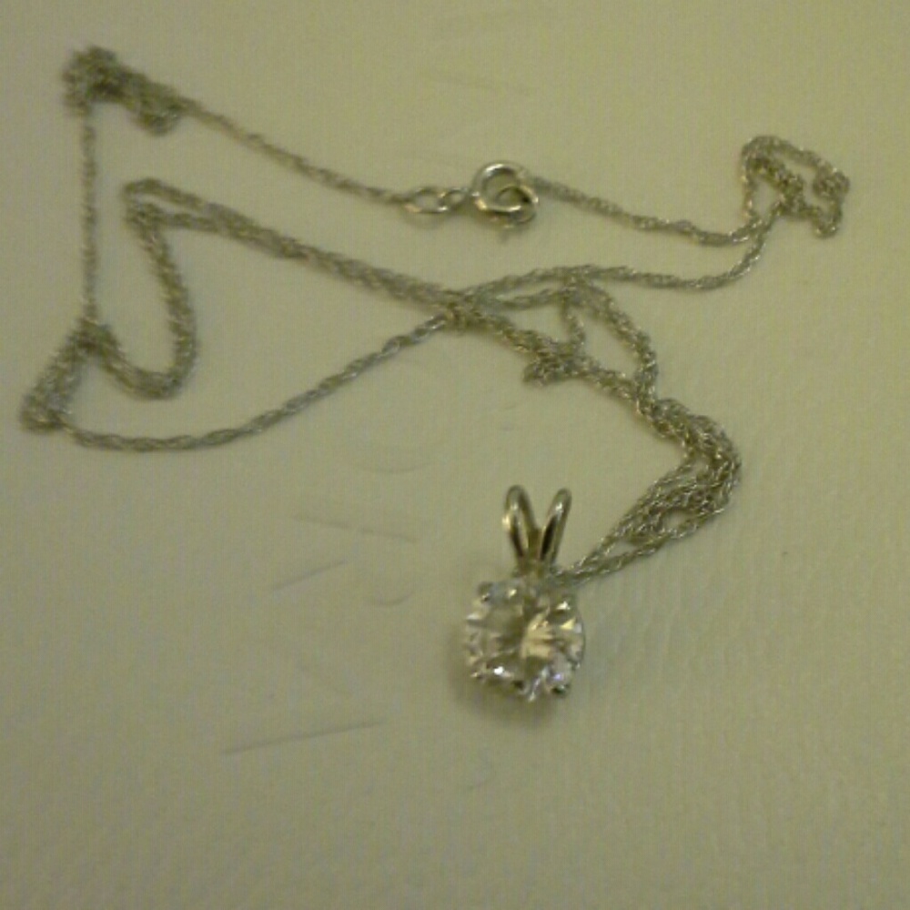 Vintage 14k diamond necklace